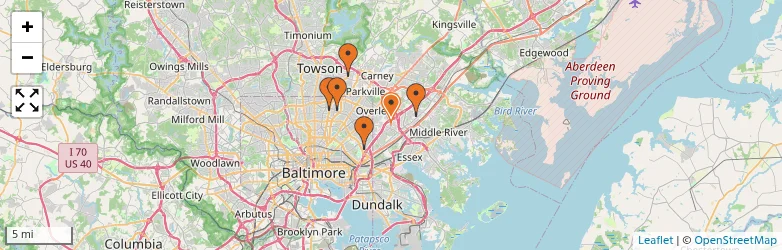 Related schools map