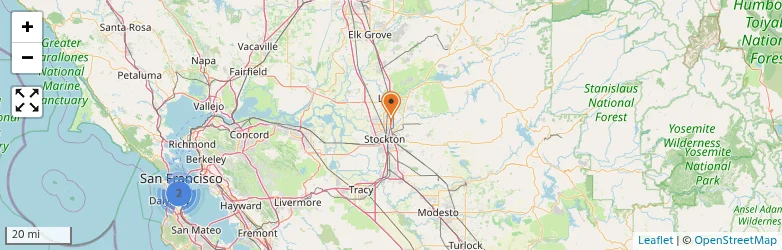 Related schools map