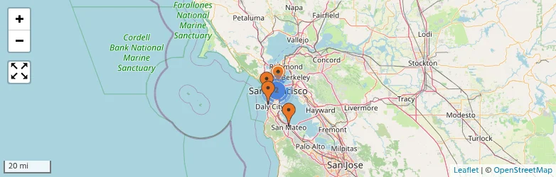 Related schools map