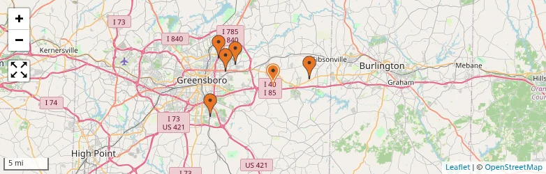 Related schools map