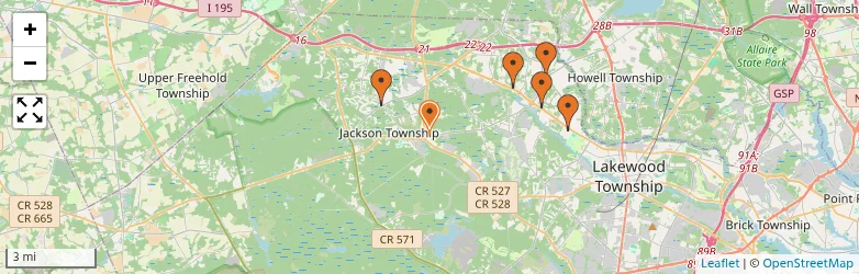 Related schools map