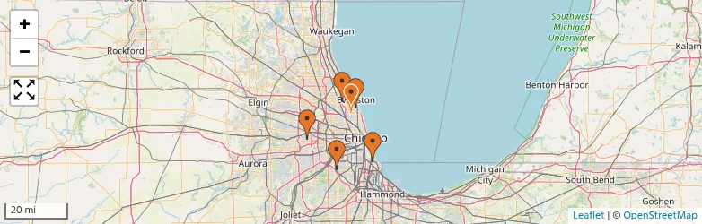 Related schools map