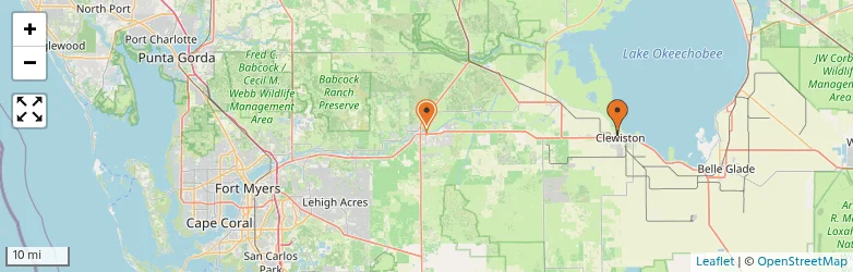 Related schools map