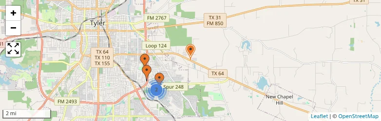 Related schools map