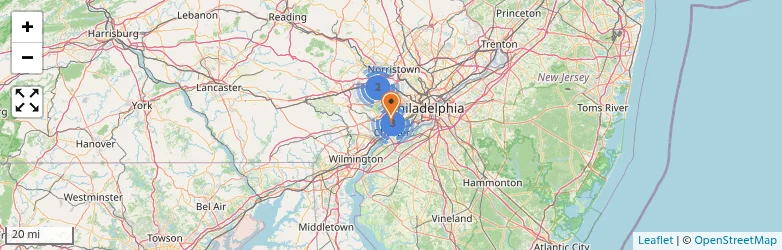 Related schools map