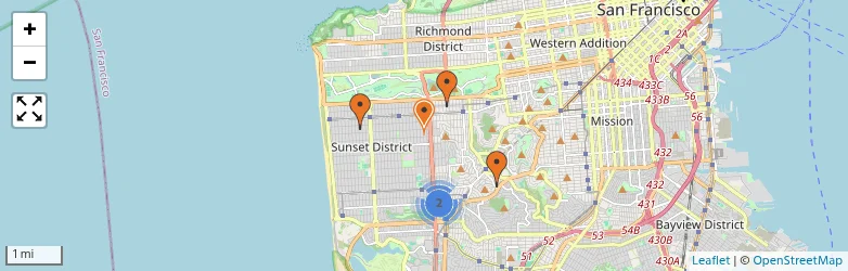 Related schools map