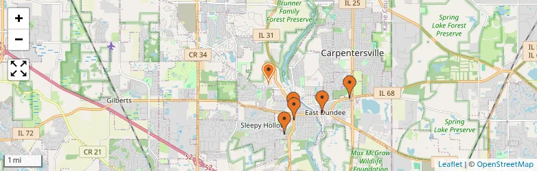 Related schools map