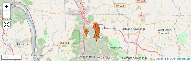 Related schools map
