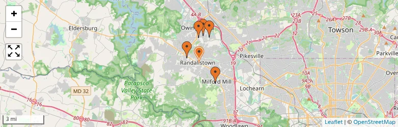 Related schools map