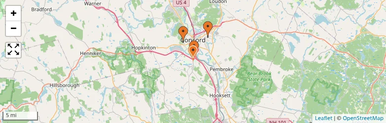 Related schools map