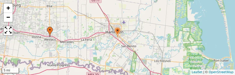 Related schools map