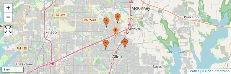 Related schools map