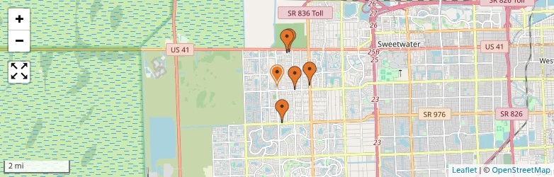 Related schools map