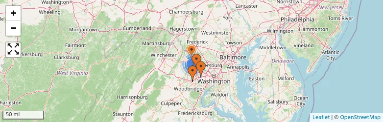 Related schools map