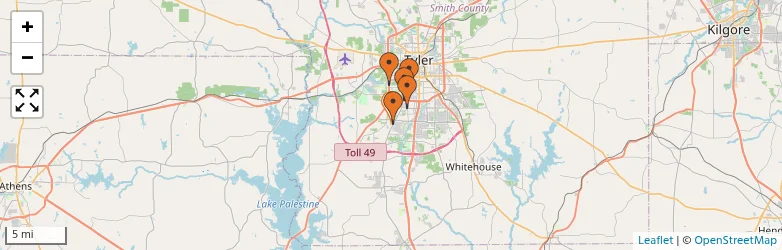 Related schools map