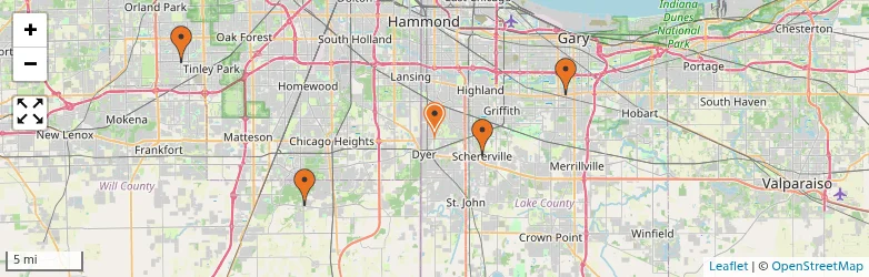Related schools map
