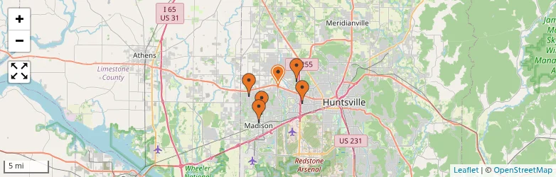 Related schools map