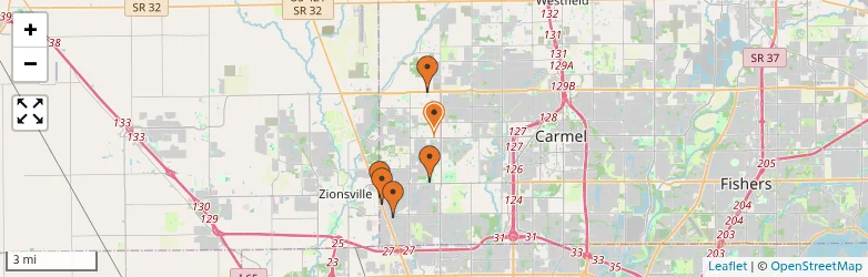 Related schools map