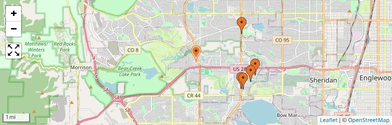Related schools map