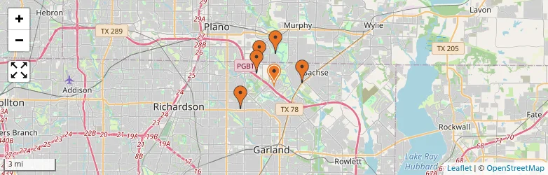 Related schools map