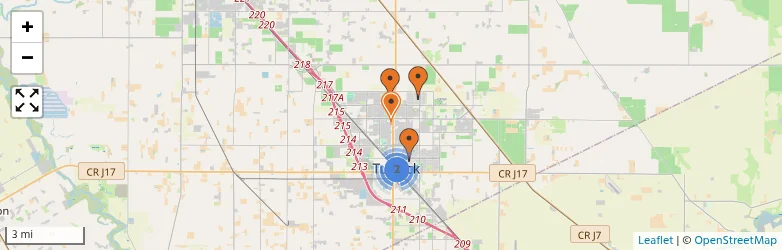 Related schools map