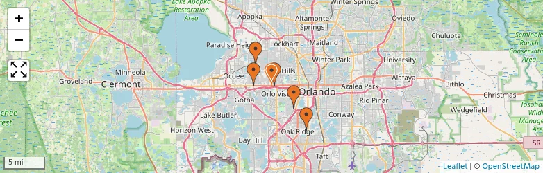 Related schools map