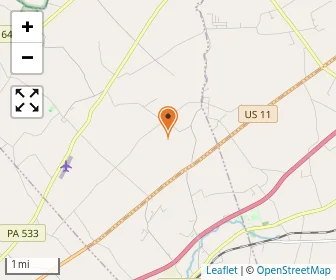 Map of Shady Lane Amish School