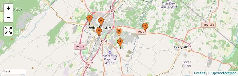 Related schools map