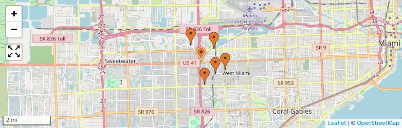 Related schools map