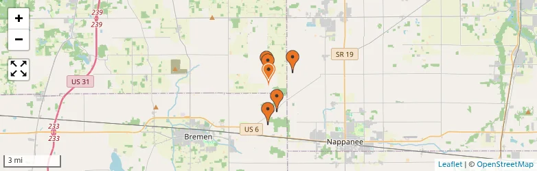 Related schools map