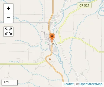 Map of Southern Ute Indian Montessori Academy