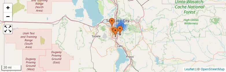 Related schools map