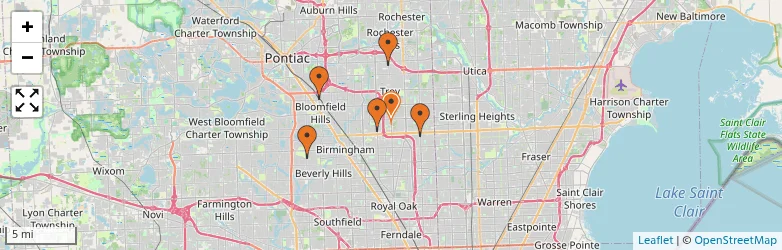 Related schools map
