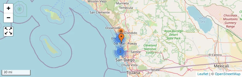 Related schools map