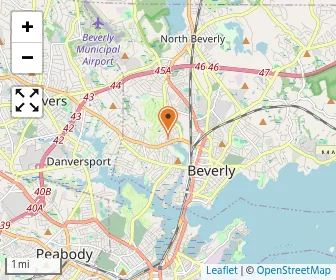 Map of Beverly School For The Deaf