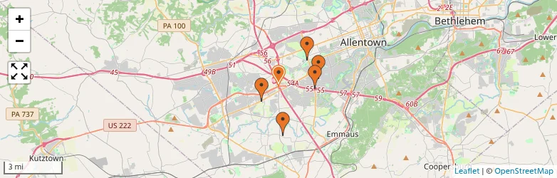 Related schools map