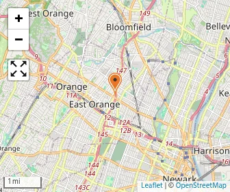 Map of The East Orange Youth Cultural Complex