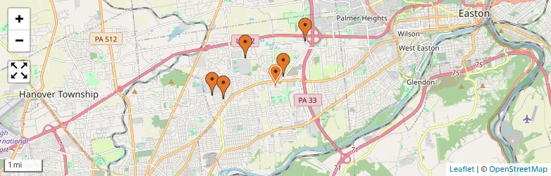Related schools map