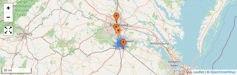 Related schools map