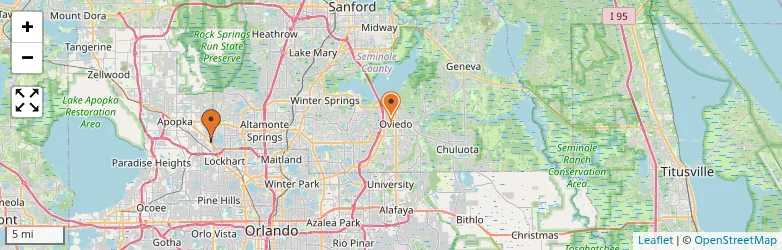 Related schools map