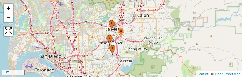 Related schools map