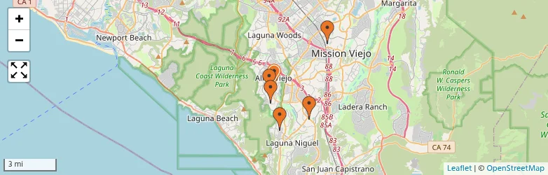 Related schools map