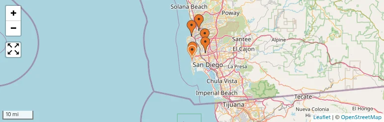 Related schools map