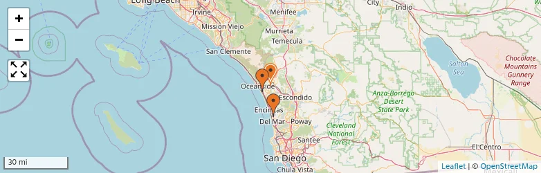 Related schools map