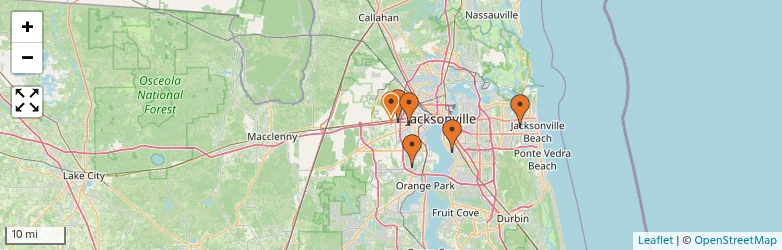 Related schools map