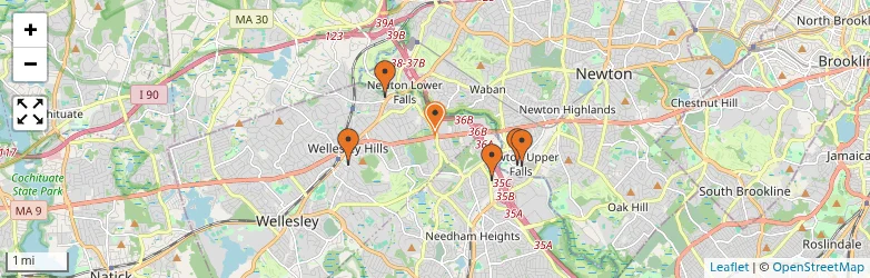 Related schools map
