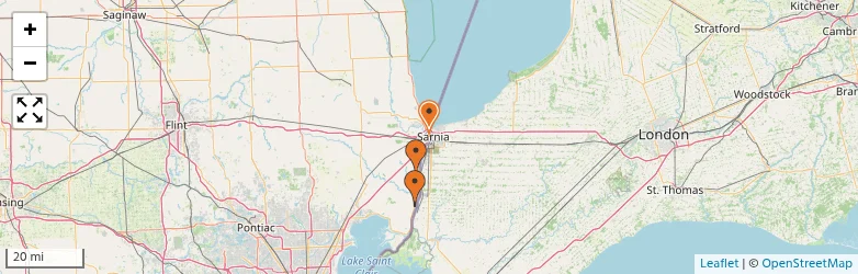 Related schools map