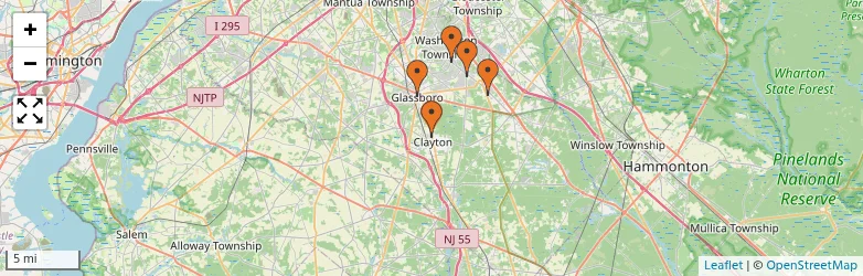 Related schools map