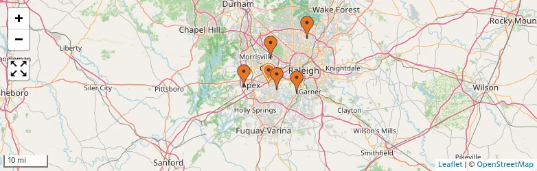 Related schools map