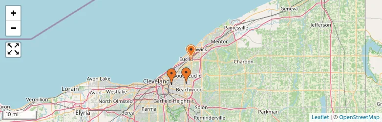 Related schools map